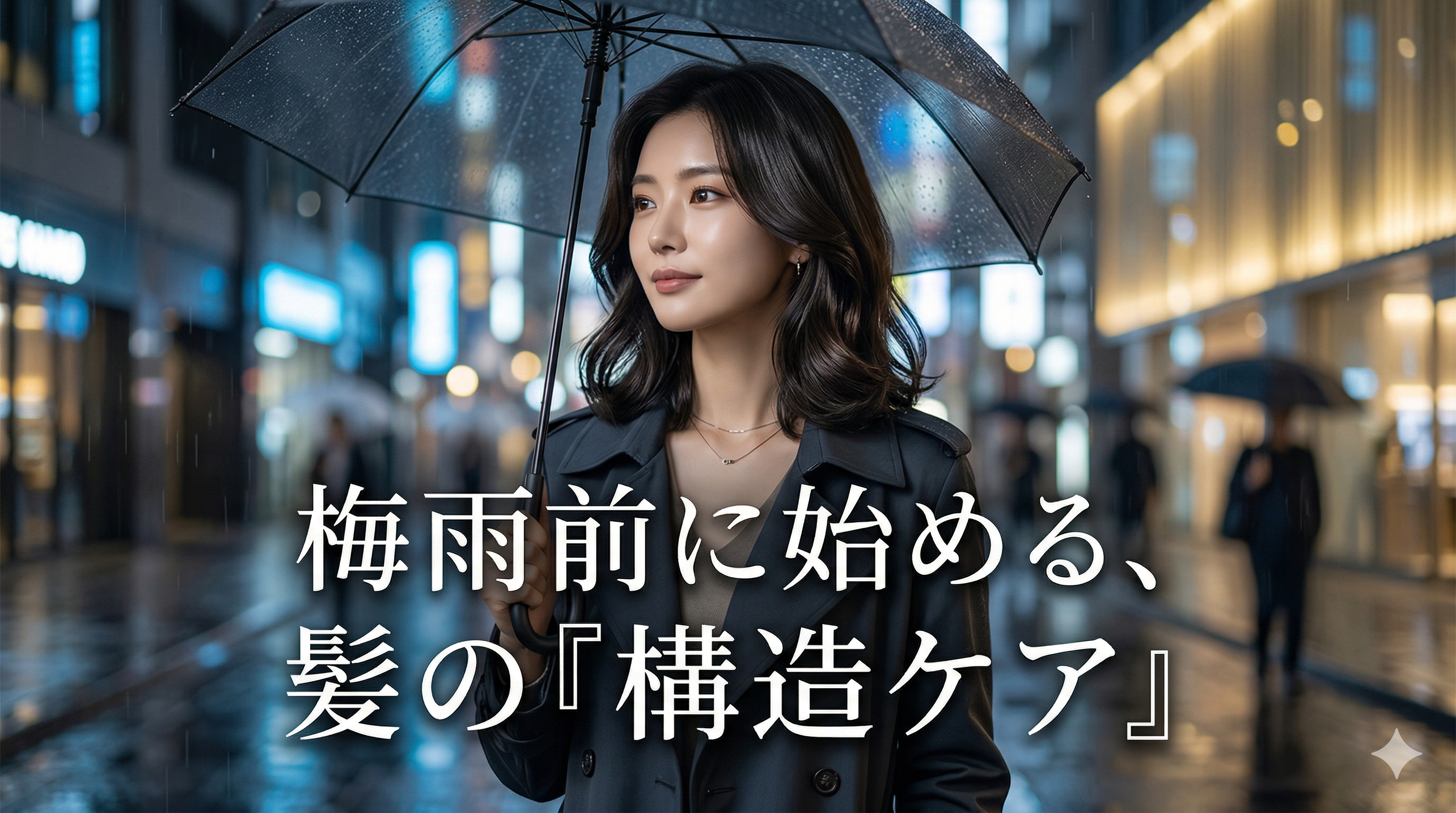 梅雨前に始める、 髪の「構造ケア」