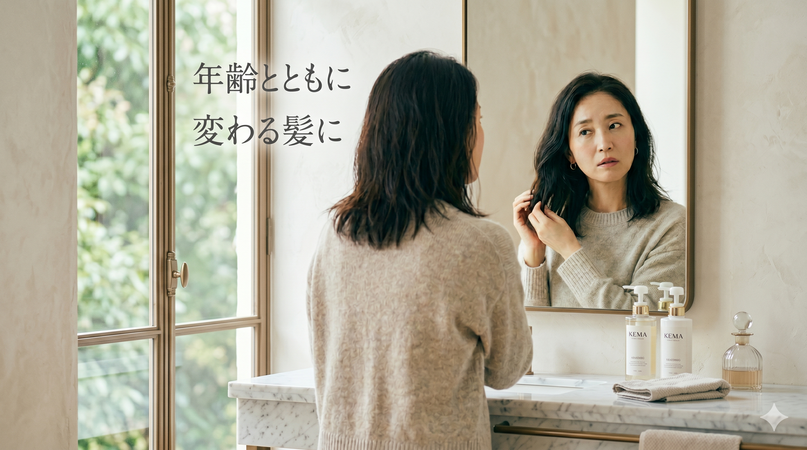 年齢とともに変わる髪に。『KEMA』ヘアケアを。