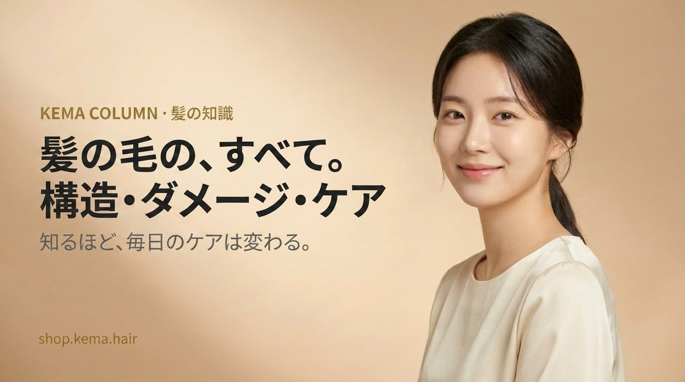 髪の毛の、すべて。構造・ダメージ・ケアについて