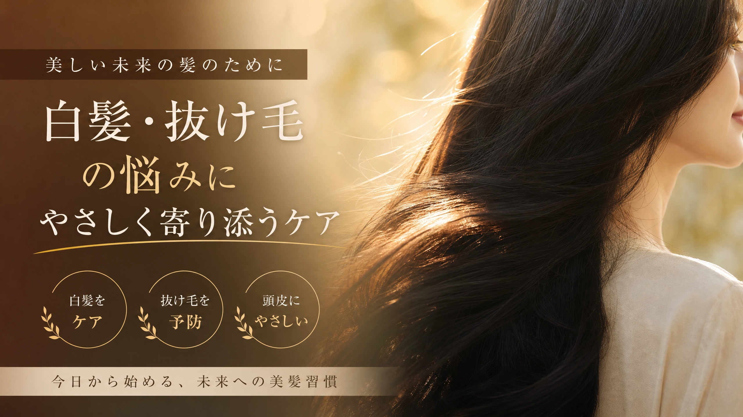 白髪・抜け毛の「原因」を正しく知る ― 年齢・ストレス・生活習慣から読み解く髪の変化